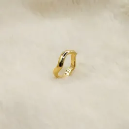 Anel Ondulado Liso