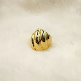 Anel Orgânico Largo Liso