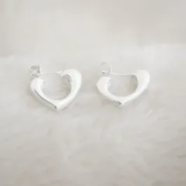 Argolinha Coração Liso Maciço