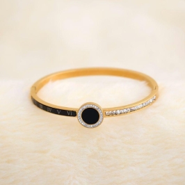 Bracelete Numeros Romanos e Zirconia