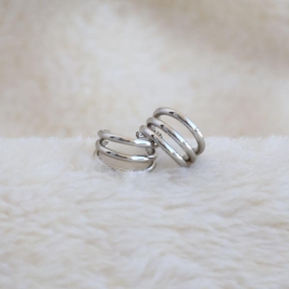 Brinco Argola Tripla