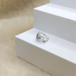 Piercing Fake Coração Cravejado