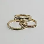 Anel Meia Zirconia Cor