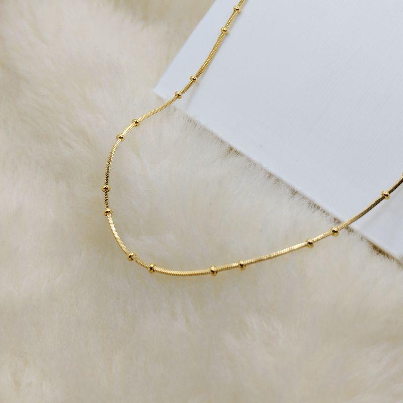 Colar Veneziana com Esferas Pequenas